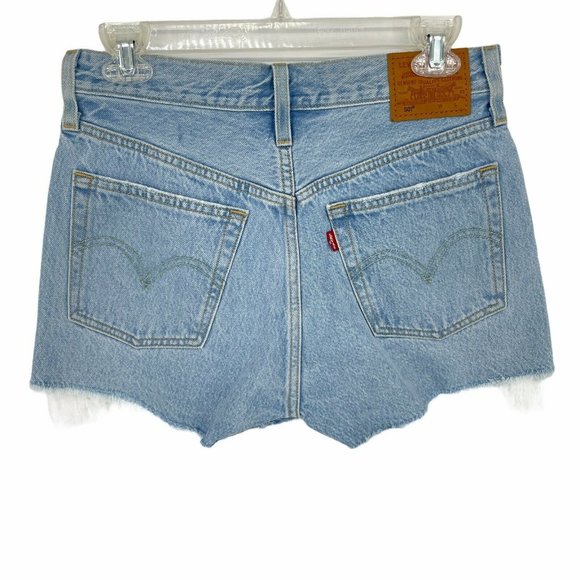 NEW Levi's 501 Women's Cut Off Hem Jean Shorts - Picture 4 of 9
